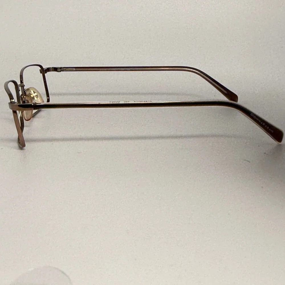 Donna Karan Eyeglasses Frame Brown Rectangle DAP2121AA 135 RC004 Made in Italy‎